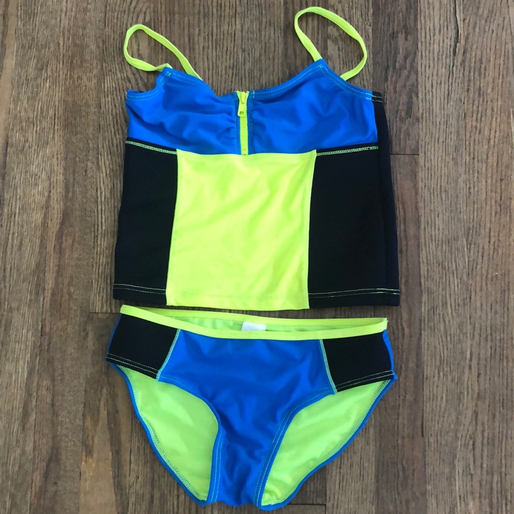 Neoprene Gossip Girl tank swim suit girls size 10